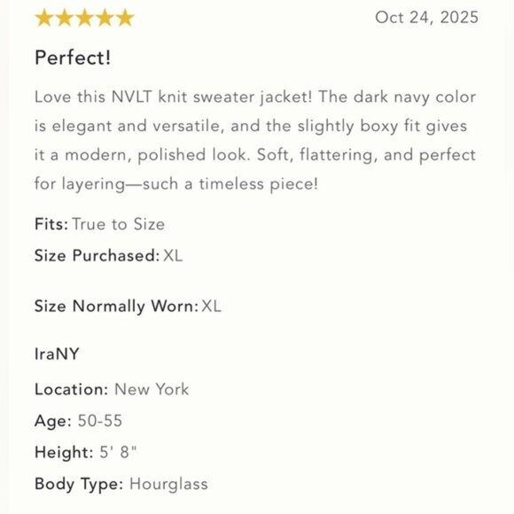 NWT Size SP - NVLT Knit Topstitch Jacket - Picture 10 of 16